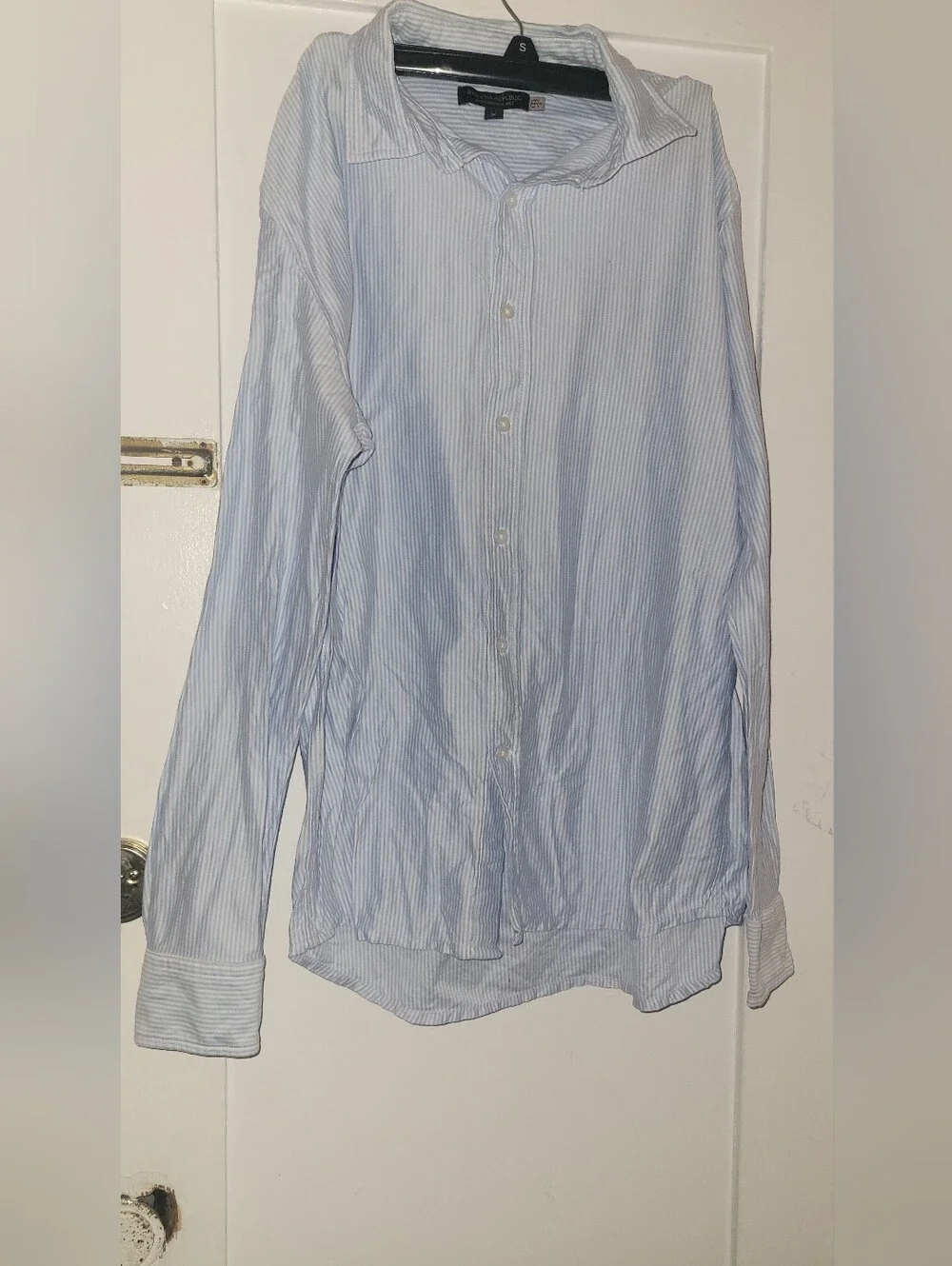 Banana Republic Light Blue Striped Dress Shirt